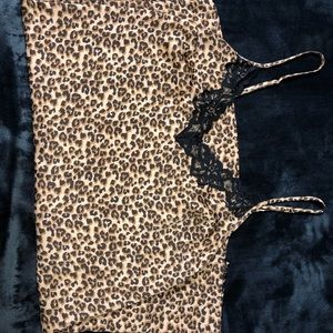 Silk Leopard Slip
